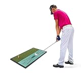 CROSSFINGERS Golf-Schlagmatte, 2-in-1 Golfmatte 60 × 30 cm mit Gummi-Tee,...