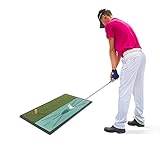 CROSSFINGERS Golf-Schlagmatte, 2-in-1 Golfmatte 60 × 30 cm mit Gummi-Tee,...