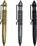 saijer Tactical Pen,3 Stück Taktischer Kugelschreiber 3 Farben Multifunktional Aluminium...