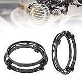 aleawol 7 Zoll Motorrad Scheinwerfer Halterung, Motorrad Rundring Scheinwerferhalterung,...