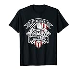 Drywaller T-Shirt Amerikanische Flagge Totenkopf und Trockenbauhämmer T-Shirt