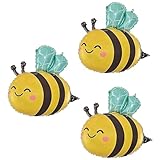 3er-Pack Bienen-Folienballondekorationen,Biene Deko,Bienen Luftballons,Bienen Deko...