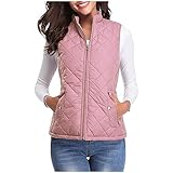 KDEIHT Weste Damen Steppweste Winter Daunenweste Leichte Übergangsweste Warm Winterjacke...
