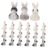 PartyKindom 30Stücke Harz Kaninchen Figuren Deko Ornamente Für Garten Und Landschaft DIY...