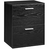 Yaheetech Nachtschrank Nachtkommode Nachttisch Beistelltisch Sofatisch mit 2 Schubladen...