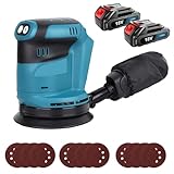 Akku Exzenterschleifer 125mm, Ersatz für Makita DBO180Z, Bürstenloser Akku...