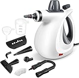 Dampfreiniger Boden mit 9 Zubehör, 1050 W Dampfreiniger Polstermöbel für den...