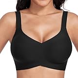 OXYIBRAS Drahtloser Minimizer BH Damen Ohne Bügel V-Ausschnitt Bralette Damen...