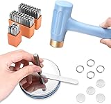 InLoveArts 63PCS Brief und Nummer Metallstempelset, 3mm, A-Z, a-z, 0-9 & Symbolen, Zahlen...