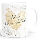 SpecialMe® Kaffee-Tasse [Wunschtext] mit Herz - soziale Berufe, Familie,...