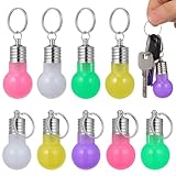 Toyvian 21 Stück Teiliges Mini LED Schlüsselanhänger Bunte Leuchtende Glühbirnen...