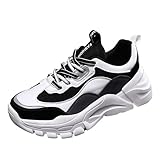 Sneakers Weiss Damen, Laufschuhe Damen, 2024 Barfußschuhe rutschfeste Fitnessschuhe...