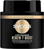 Syoss Haarmaske Renew 7 Boost (500 ml), 4-in-1 Haarkur für stark geschädigtes...