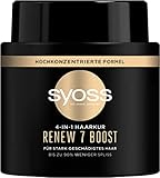 Syoss Haarmaske Renew 7 Boost (500 ml), 4-in-1 Haarkur für stark geschädigtes...