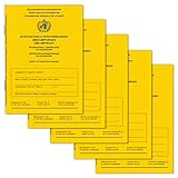 5x Impfbuch Impfpass Impfausweis - internationale Bescheinigung über Impfungen...