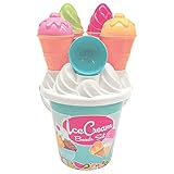 Simba Eimergarnitur EIS – Strandspielzeug für Kinder, 14-teiliges Sandspiel-Set mit...