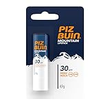 PIZ BUIN Mountain Lippenpflege LSF 30, feuchtigkeitsspendender Lippenpflegestift für...