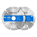 2x Diamantscheibe 125mm, Diamanttrennscheibe für Beton, Granit, Stein, Ziegel,...