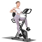 Dskeuzeew 4-in-1 Heimtrainer Fahrrad Klappbar Ergometer Hometrainer Fahrrad für Zuhause...
