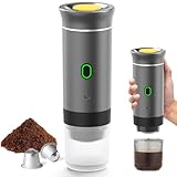 Tragbare Espressomaschine, Tragbare Kaffeemaschine, 3 in 1 Elektrische Kaffeemaschine,...