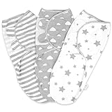 Little Seeds Pucksack Baby , Decke Pucktuch Baby Für Neugeborene von 0-3 Monate Swaddle...