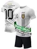 DE FANSHOP Deutschland Fußballtrikot Kinder Set mit Shorts – Personalisiert...