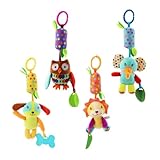 CIYODO 4 Stück Spielzeug Cartoon-Spielzeug Babybettglocken kindertagsgeschenke geschenke...