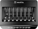 VARTA Akku Ladegerät, Batterieladegerät für wiederaufladbare AA/AAA, bis zu 8...
