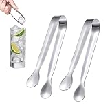 2er-Set Edelstahl-Küchenzange, professionelle Kochpinzette, Eiswürfelzange,...