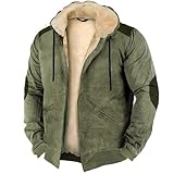 Winter-Fleecejacke für Herren, dicke, warme Militär-Bomberjacke, Fleecefutter, dicke,...