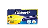 Pelikan 310748 Großraum-Tintenpatrone 4001, königsblau, 5 Patronen in Faltschachtel