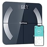 Körperfettwaage, Bluetooth Personenwaage mit App, Smart Digitale Waage für...