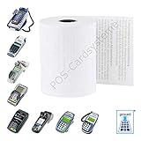 50 EC-Cash Thermorollen 57mm x 40mm für EC-Gerät Ingenico ICT 220, IWL 250, Verifone VX,...