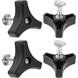 DOITOOL Rasenmähergriff Ersatzteile 4 Stück Dreiecksgriff mit Schraube Robustes ABS...