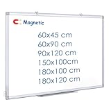 Maxtek Magnetisches Whiteboard 90 x 60cm, Magnettafel Pinnwand Magnetisch mit...
