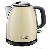 Russell Hobbs Wasserkocher [1,0l] Colours+ Edelstahl Creme (2400W,...
