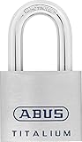 ABUS Titalium Vorhängeschloss 96TI/50 - leichter Schlosskörper aus massivem...