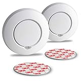 SEBSON Funk Rauchmelder austauschbare Batterien, vernetzbar (GS412) - 2er Set -...