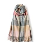 Villand Damen Wollschal - Winter Warm Karierte Schals für Damen, Große Weiche Dicke...