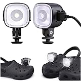 2 Stück Scheinwerfer für Croc, Wiederaufladbare LED-Krokodil-Scheinwerfer,...