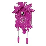WALPLUS Rose kukuksuhr Vogelklappe Kuckucksuhr mit Kuckucksruf Lautstärke...