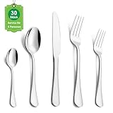 TAN.TOMI Besteck Set,30-teilig Bestecks für 6 Personen,besteck set 6 personen,Besteckset...