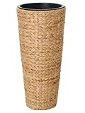 VIVANNO Pflanzkübel Übertopf Classic Round aus Wasserhyazinthe 60 cm Natur Ø...