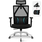 Daccormax Bürostuhl, Ergonomisch, bequem Chefsessel aus Netzstoff,...