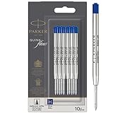Parker Kugelschreiberminen | mittlere Schreibspitze | blaue QUINKflow Tinte | 10...