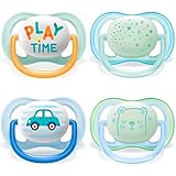 Philips Avent Ultra Air + Night Schnuller 0-6 Mo Uni Mix // 4er Set // 2 x...