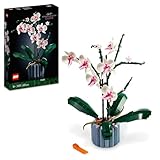 LEGO Botanicals Orchidee - Künstliche Pflanzen Set mit weißen und rosa Blumen -...