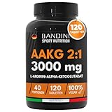 Bandini® AAKG 120 Tabletten | L-Arginin-Alpha-Ketoglutarat, Premium Arginin...