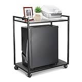 Whchiy PC Ständer, 2 Schicht Mobiler CPU Ständer Universal Computer Ständer...