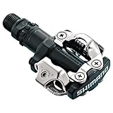 Shimano PDM520 Fahrrad-Klickpedale, Schwarz, SPD-System, mit Platten, für Mountainbike,...